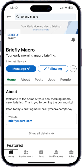 Briefly Macro on LinkedIn